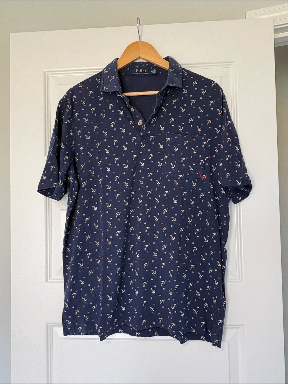 Polo Ralph Lauren Nautical Anchor Preppy Old Money Coastal Fisherman Size Medium